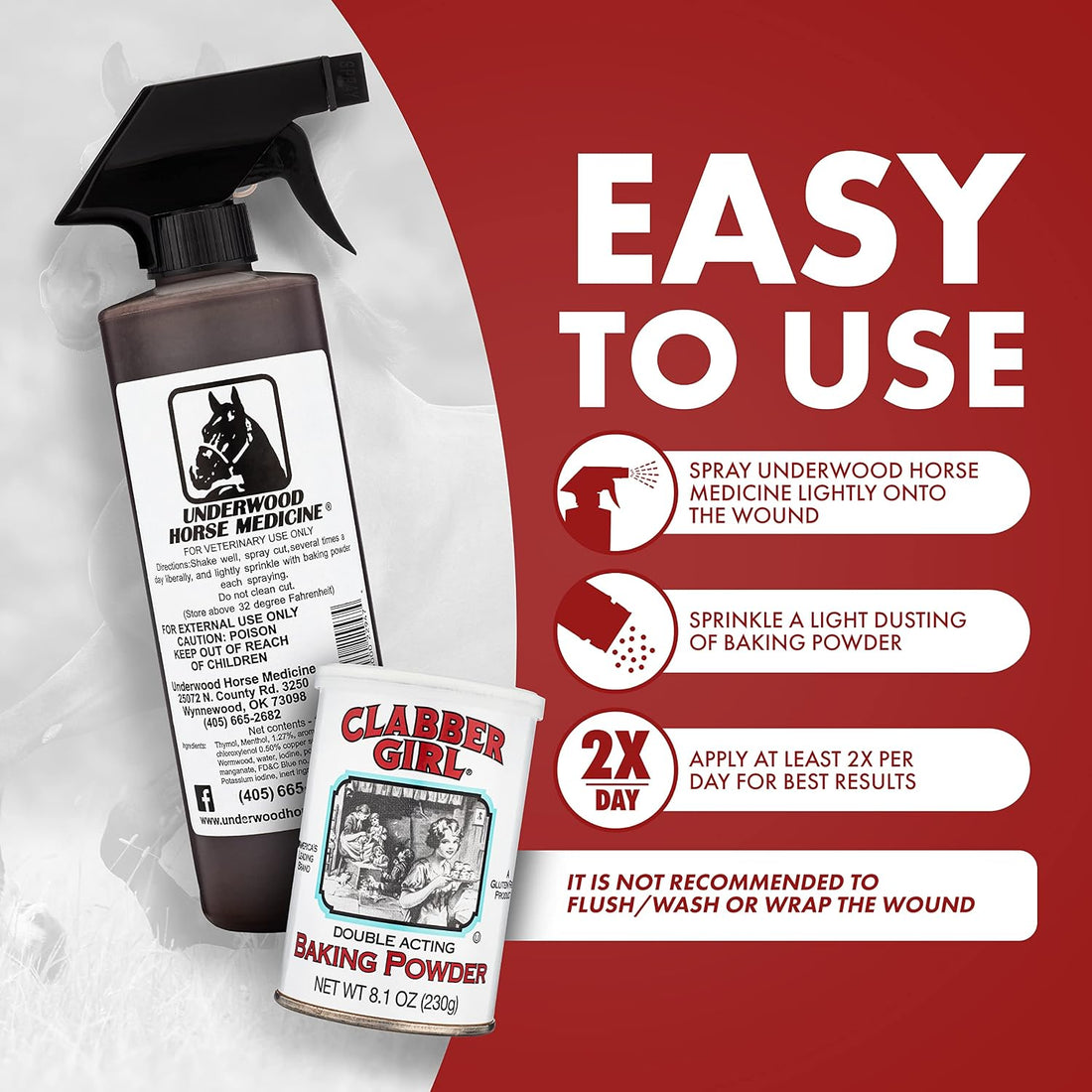 Topical Wound Spray Kit, 16 oz Refill with Trigger Sprayer & Shaker