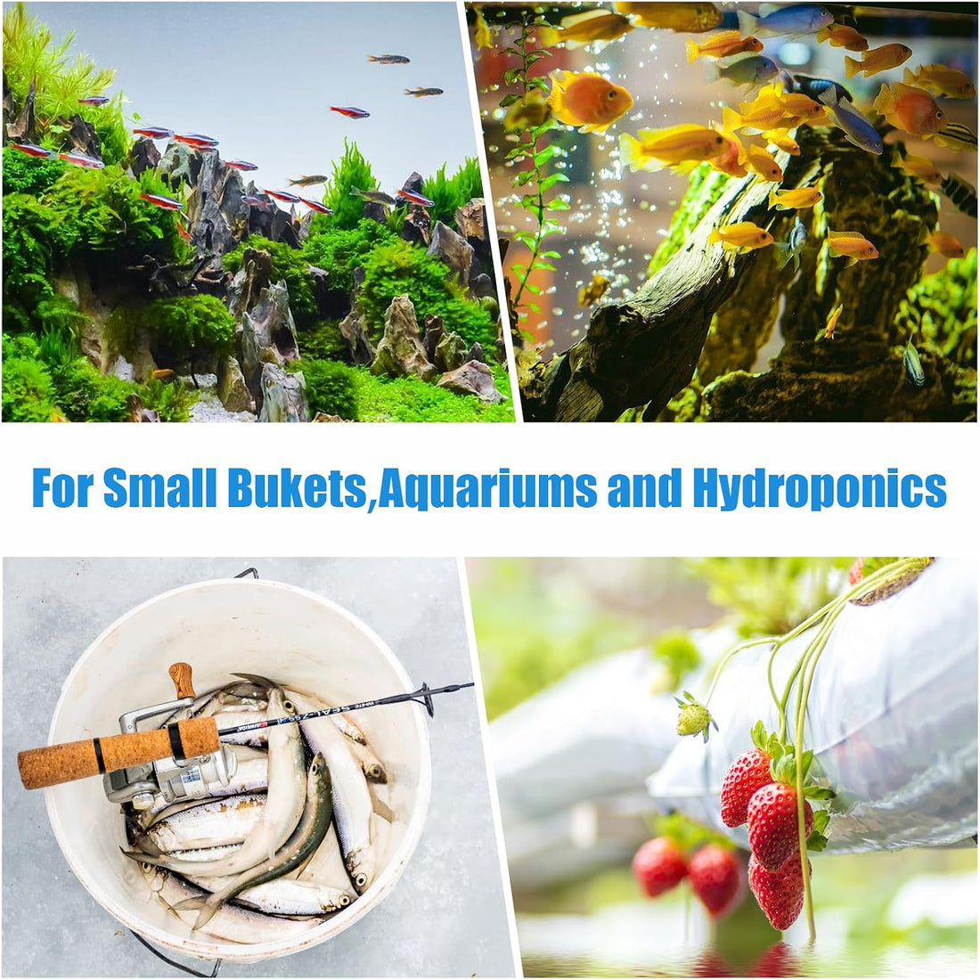 AQUANEAT Aquarium Air Stones 1 inch 12 Pack, Bubble Stone