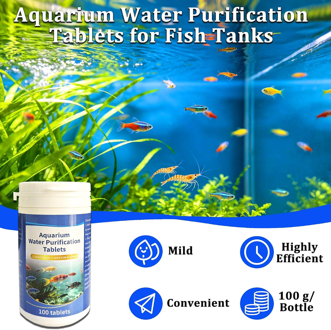 Fish Tank Water Purification Tablets - Clarify Water