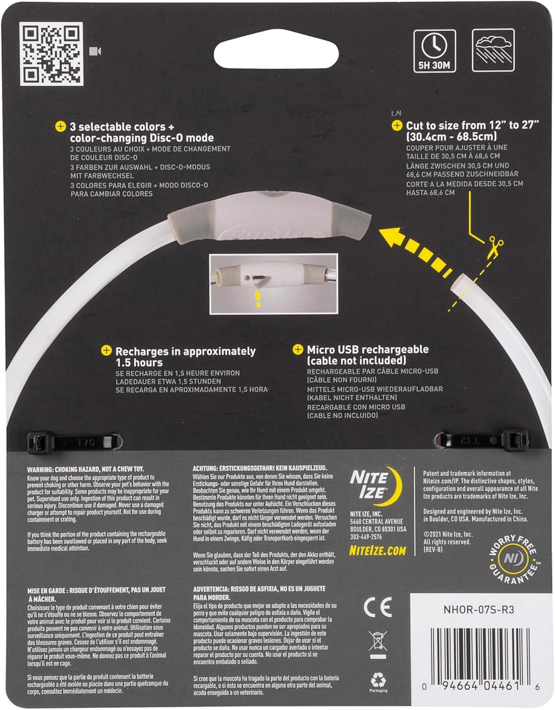Nite Ize NiteHowl Rechargeable LED Safety Necklace - Disc-O Select