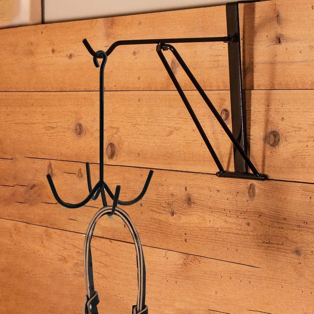 2Pcs 4 Prong Horse Hook, Heavy Duty Tack Hook for Stable