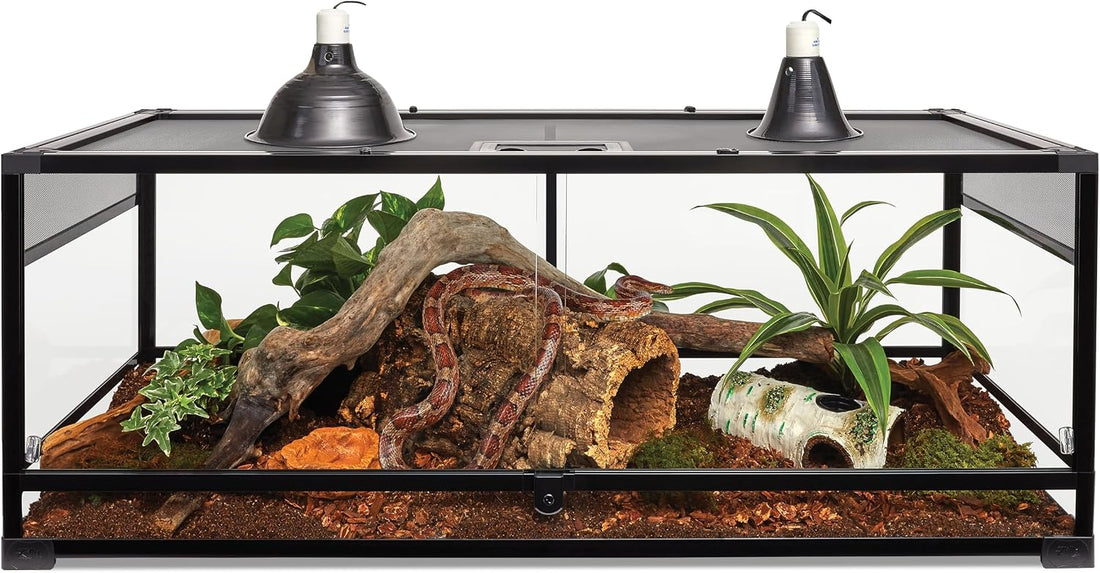Zilla QuickBuild Reptile 65 Gallon Glass Terrarium, 48" x 18" x 18"