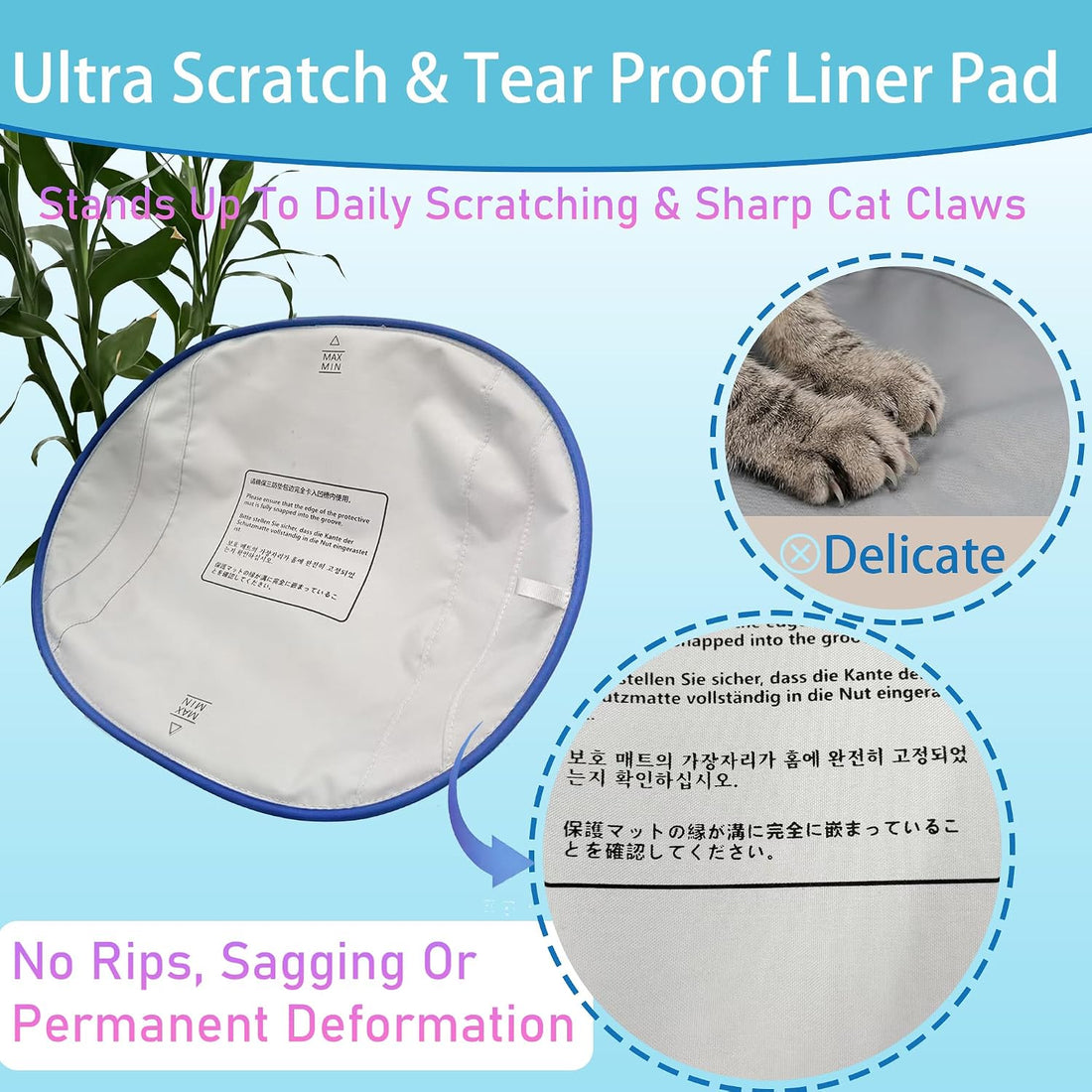 Cat Litter Box Liners for PARUUNTYS Self Cleaning Litter Box