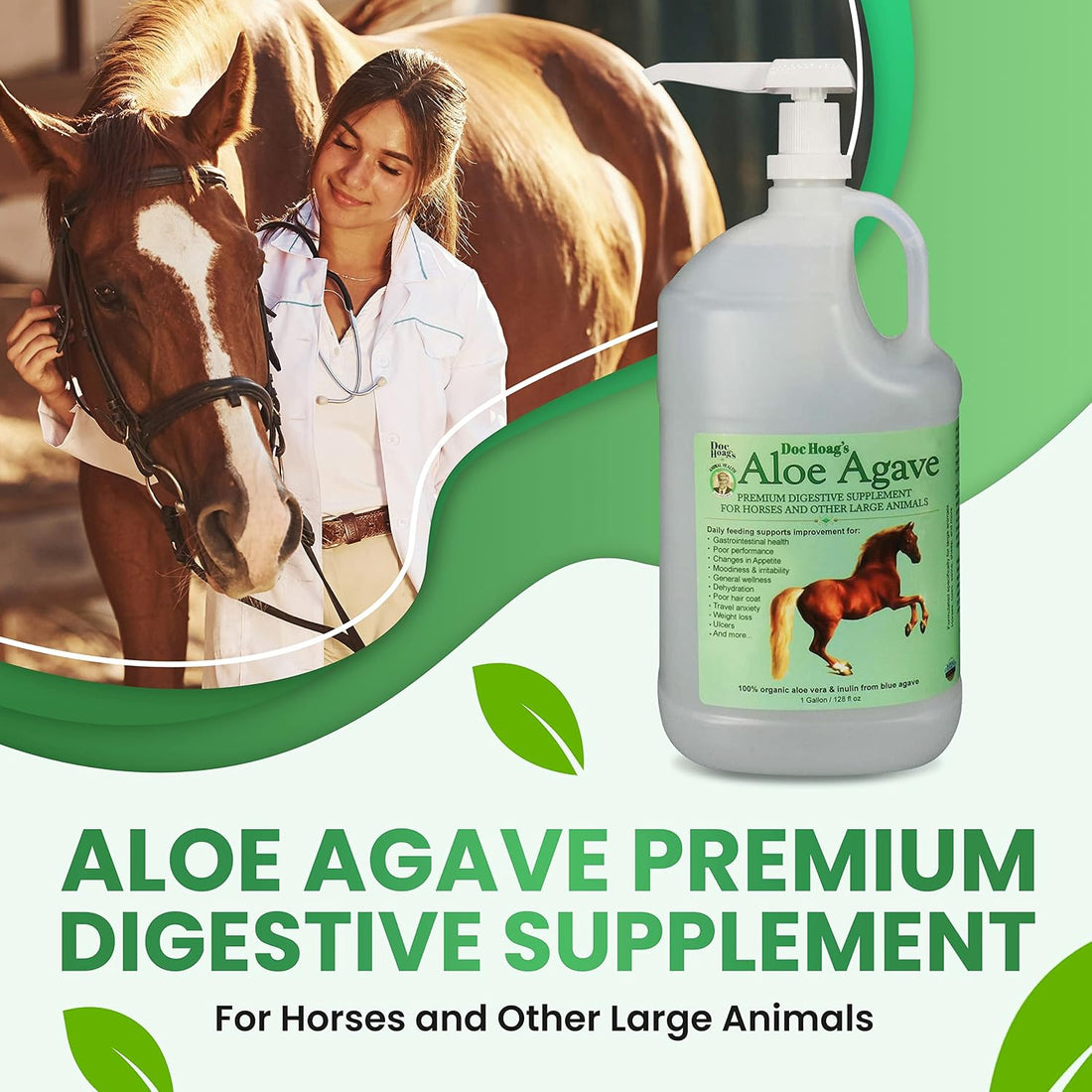 Doc Hoag's Aloe Vera Horse Supplement, Gastric & Ulcer Support