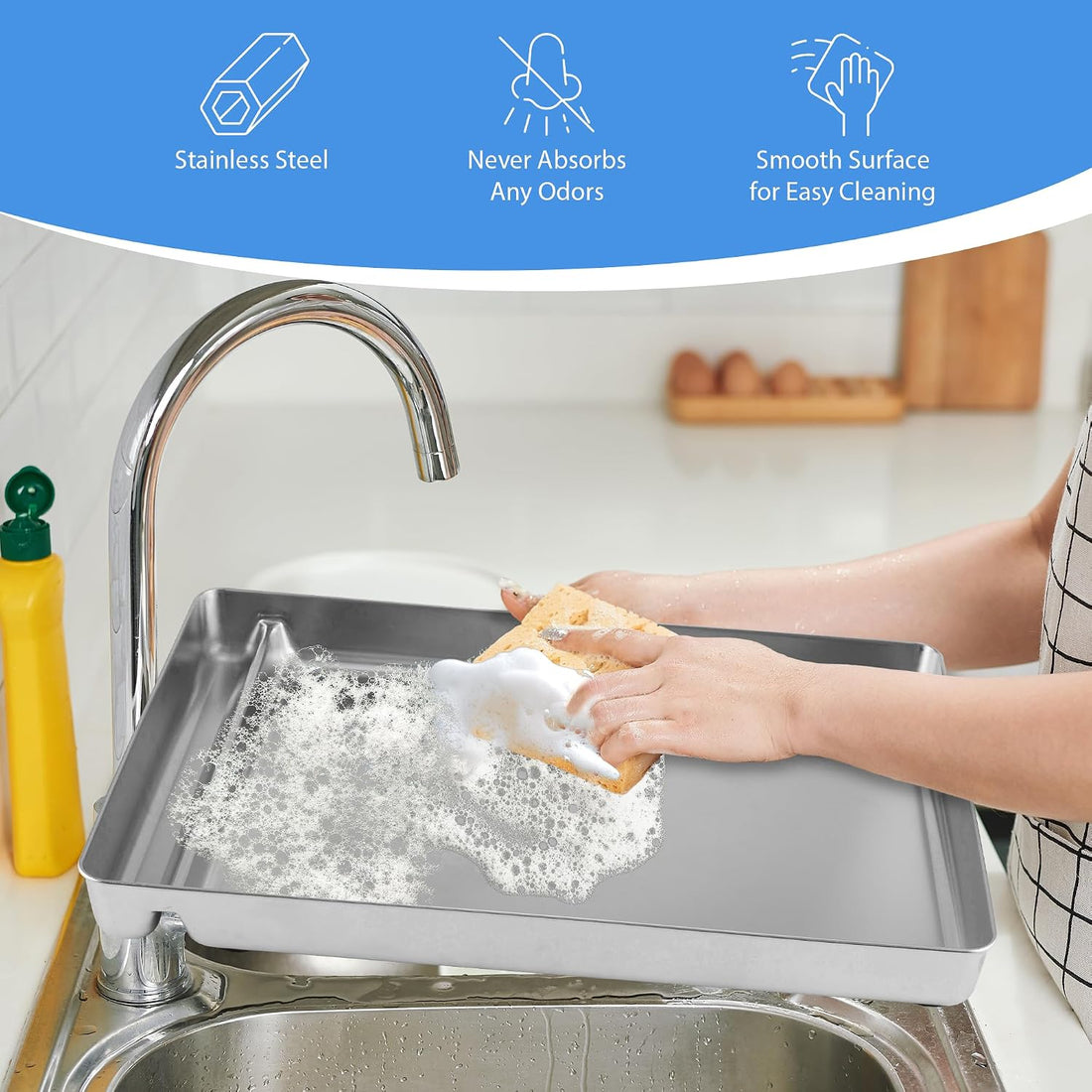 Stainless Steel Reusable Litter Tray Compatible with Petsafe