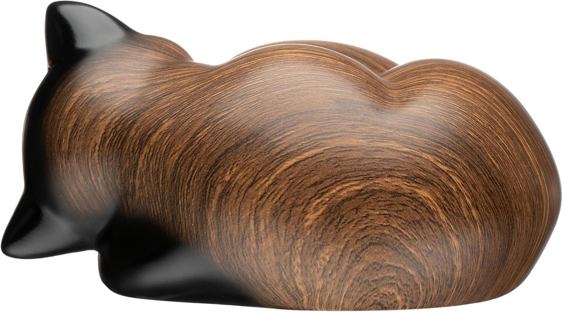 Kriss Art Pet Urns,Sleeping Resin Cremation Cat Urn
