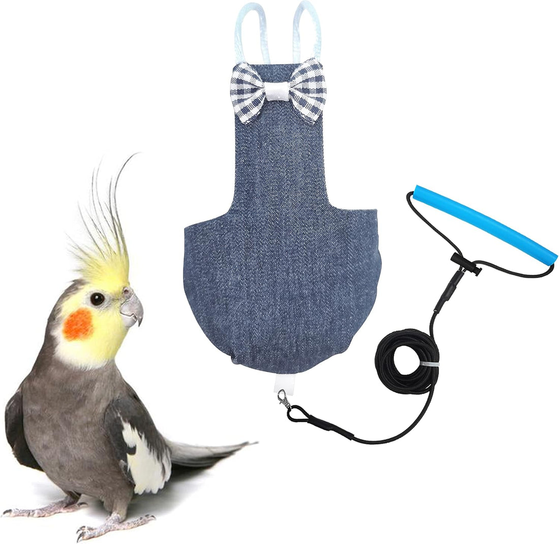 VANFAVORI Bird Diaper Flight Suit with 80-inch Leash, S Size