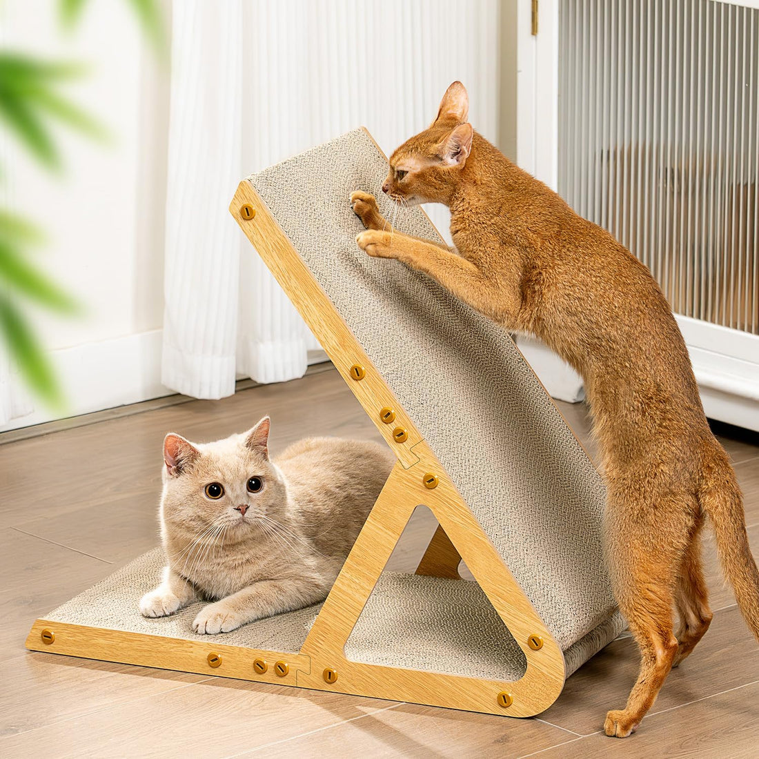 Conlun Vertical Cat Scratcher | A-Frame Scratching Pad for Kittens