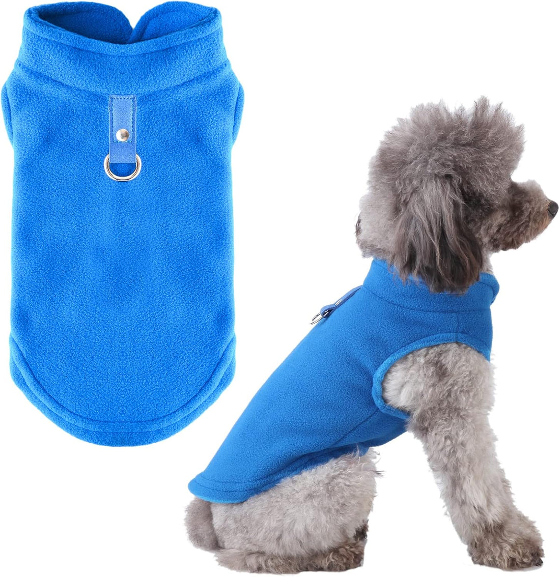 PETCARE Small Dog Sweater Cat Fleece Vest Soft Dog Jacket with Leash