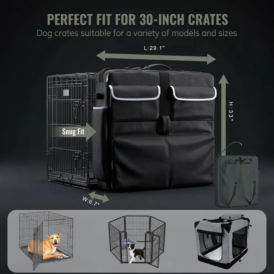30" Dog Cage Storage Bag