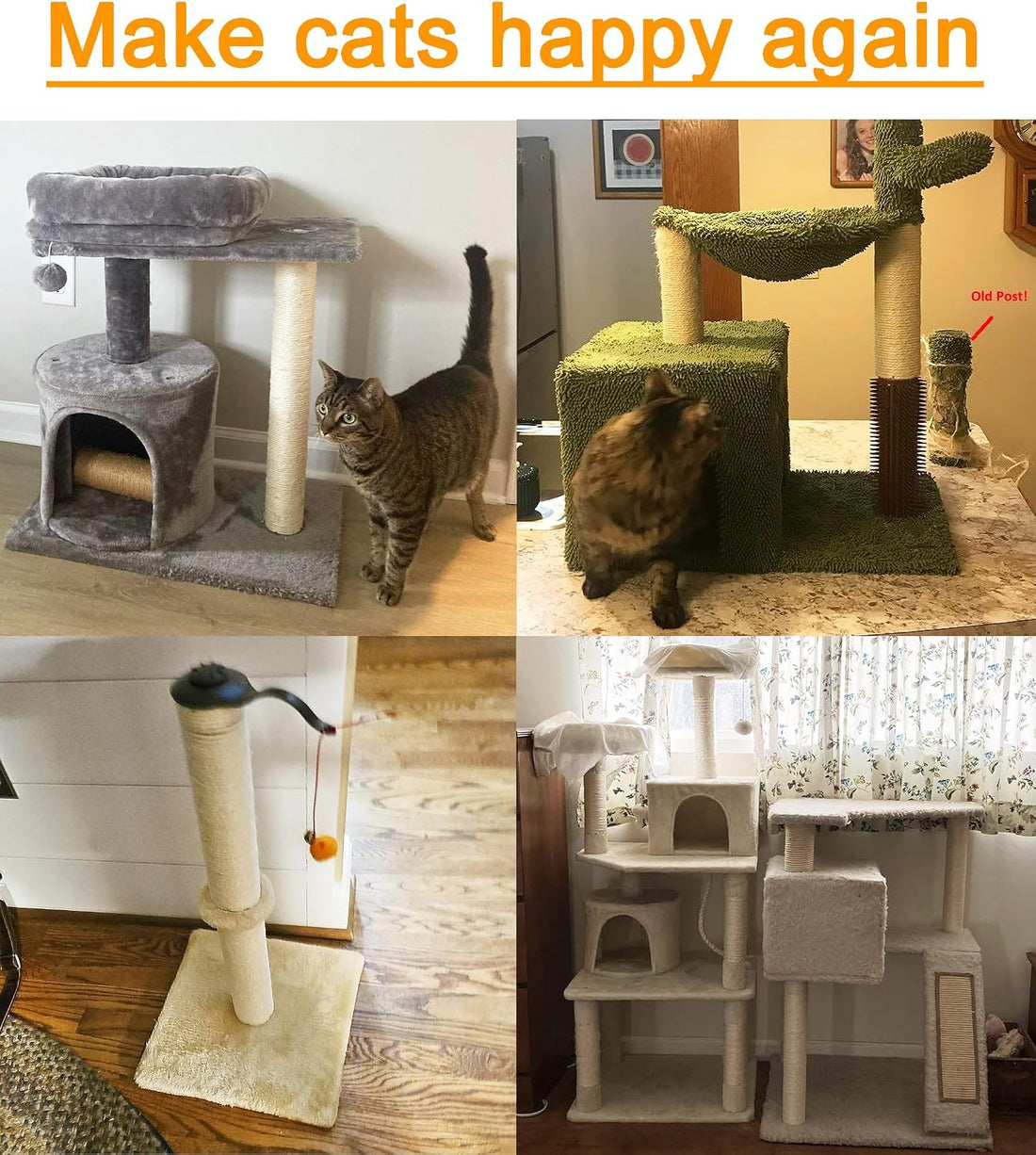 NEUMIHARO 2.9in 7.4cm Diameter Cat Tree Scratching Post Replacement
