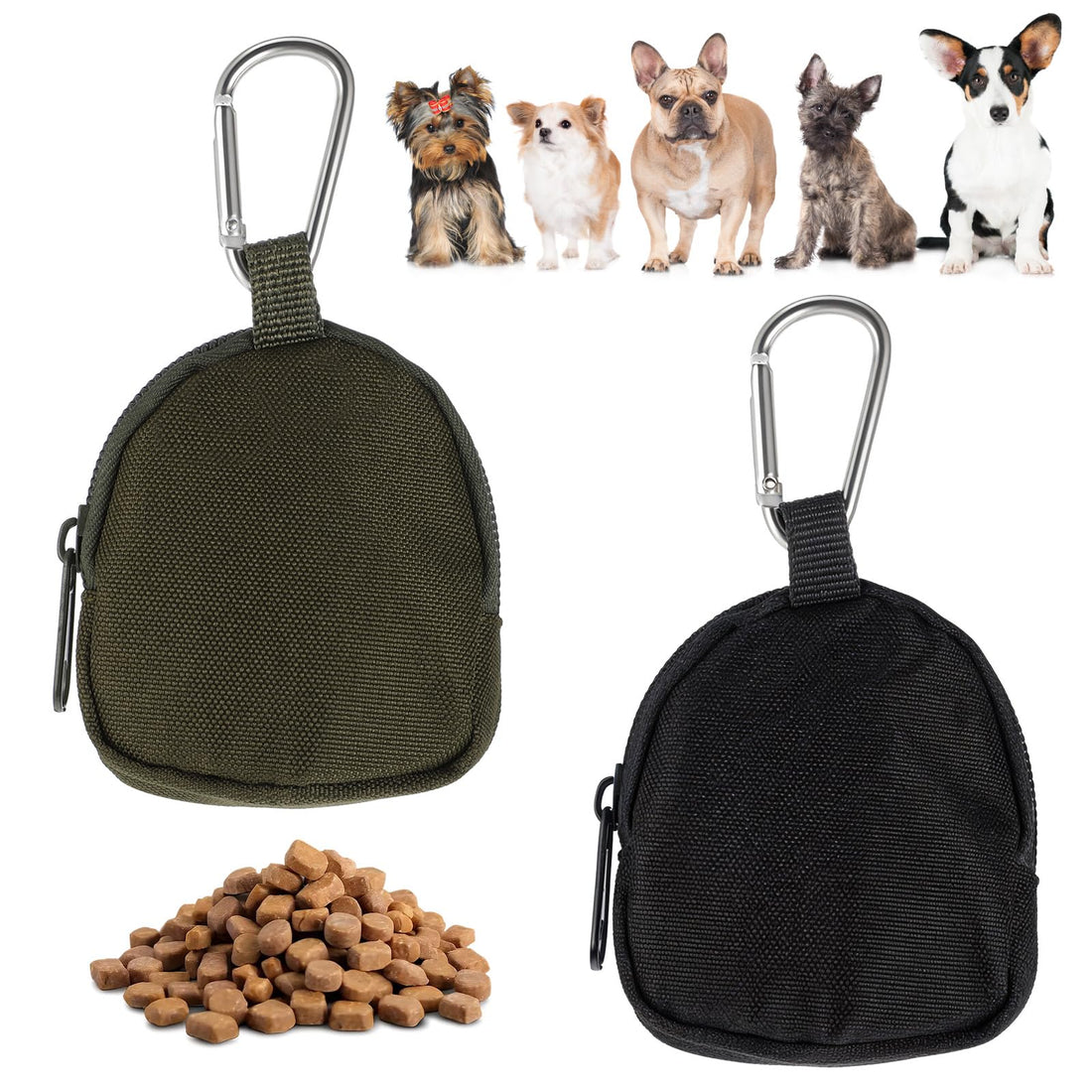 Tweruna 2 PCS Dog Treat Pouch