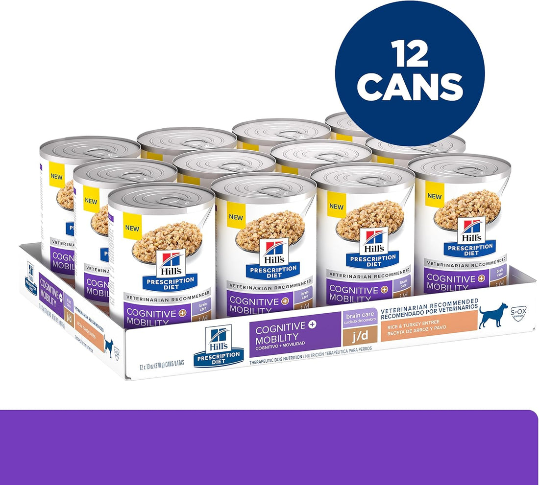 Hill’s Prescription Diet Brain Care + j/d Joint Care Wet Dog Food