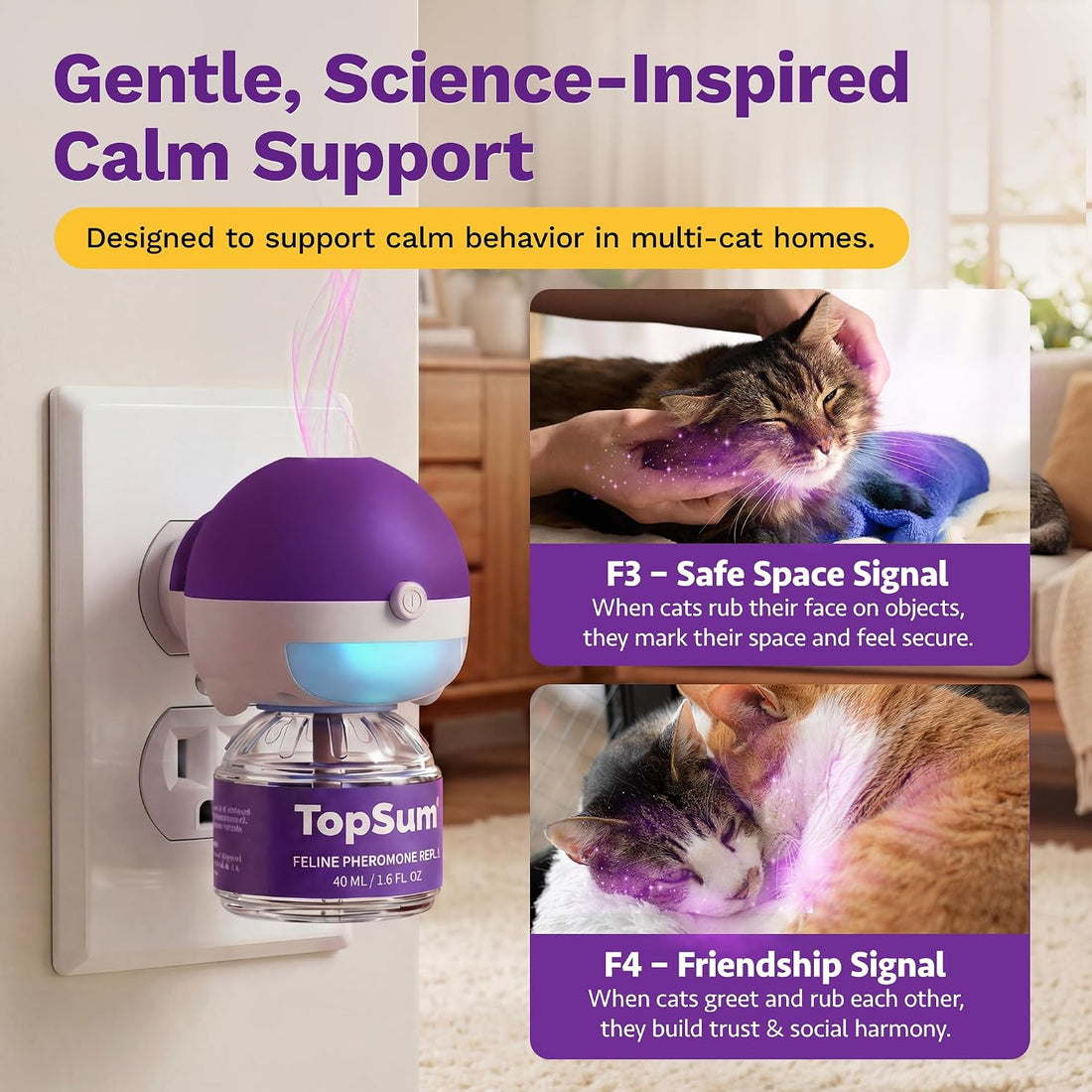 TopSum Cat Calming Pheromone Diffuser