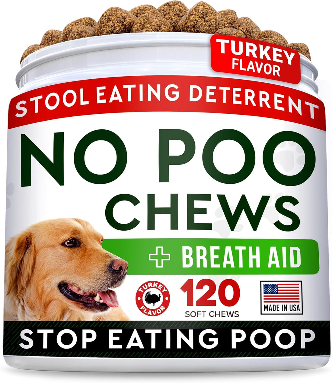 STRELLALAB No Poo Chews for Dogs