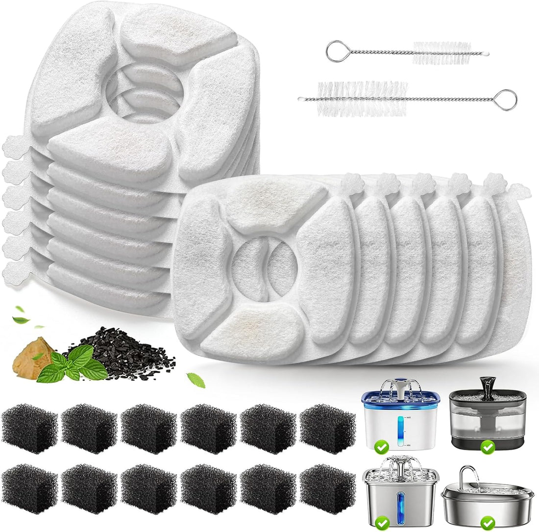 Cat Water Fountain Replacement Filters-12 Pack Cat Fountain Filters