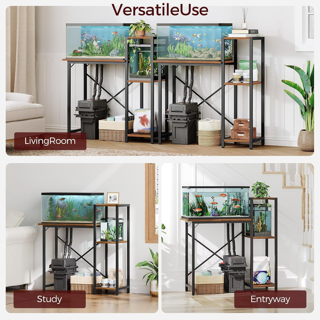 MAHANCRIS 5-10 Gallon Fish Tank Stand