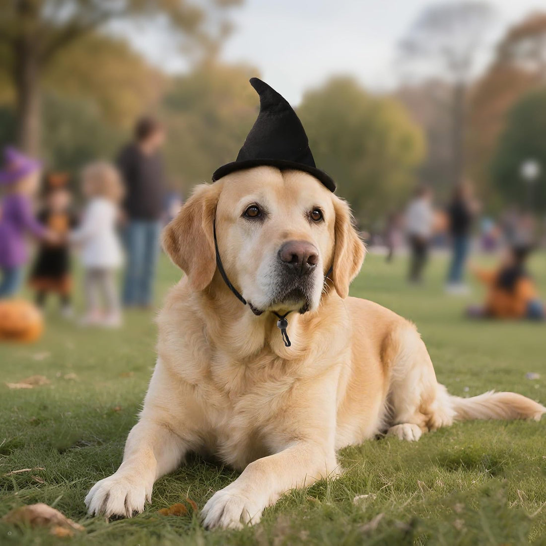 Witch Hat for Cats, Dog Halloween Witch Costume