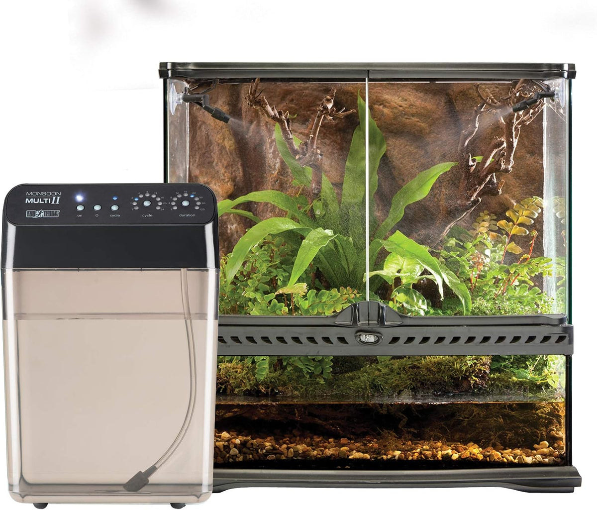 Exo Terra Monsoon Multi II Reptile Terrarium Mister, Black, 8L