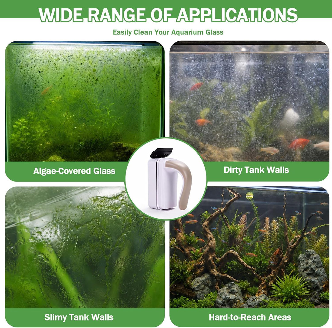 Magnetic Fish Tank Cleaner, Algae Aquarium Glass Cleaning Tool