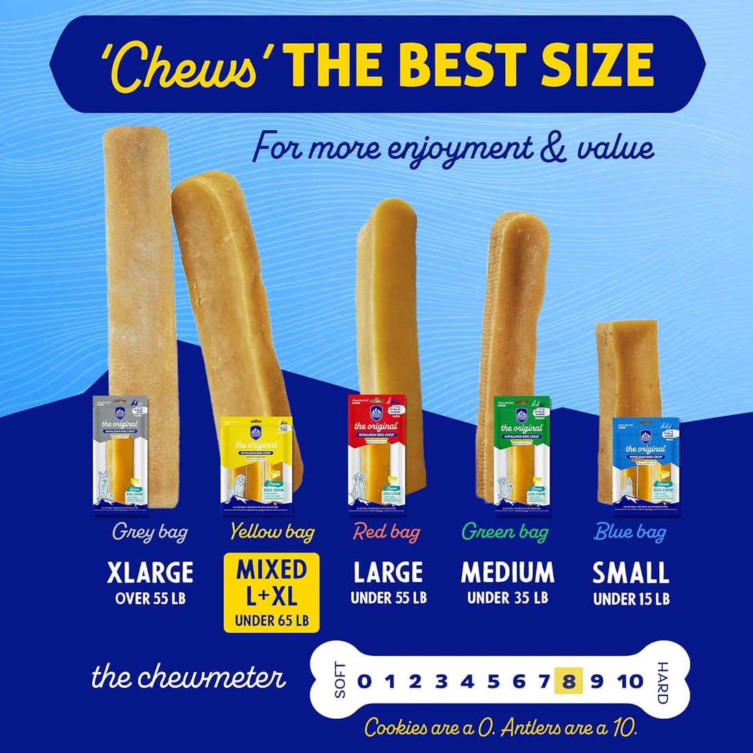 Himalayan Dog Chew, The Original Yak Cheese Dog Chews
