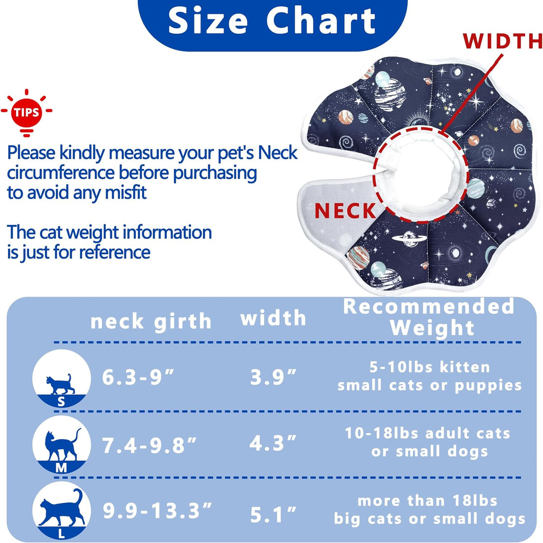 Maiiu Soft Adjustable Cat Cone Collar
