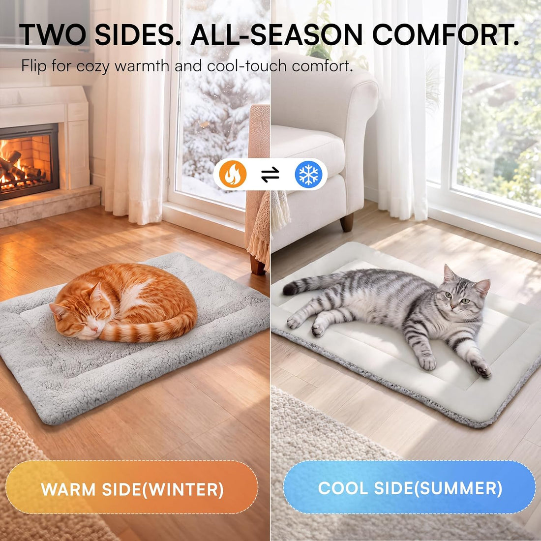 LINENLUX Self Warming Cat Bed Pad