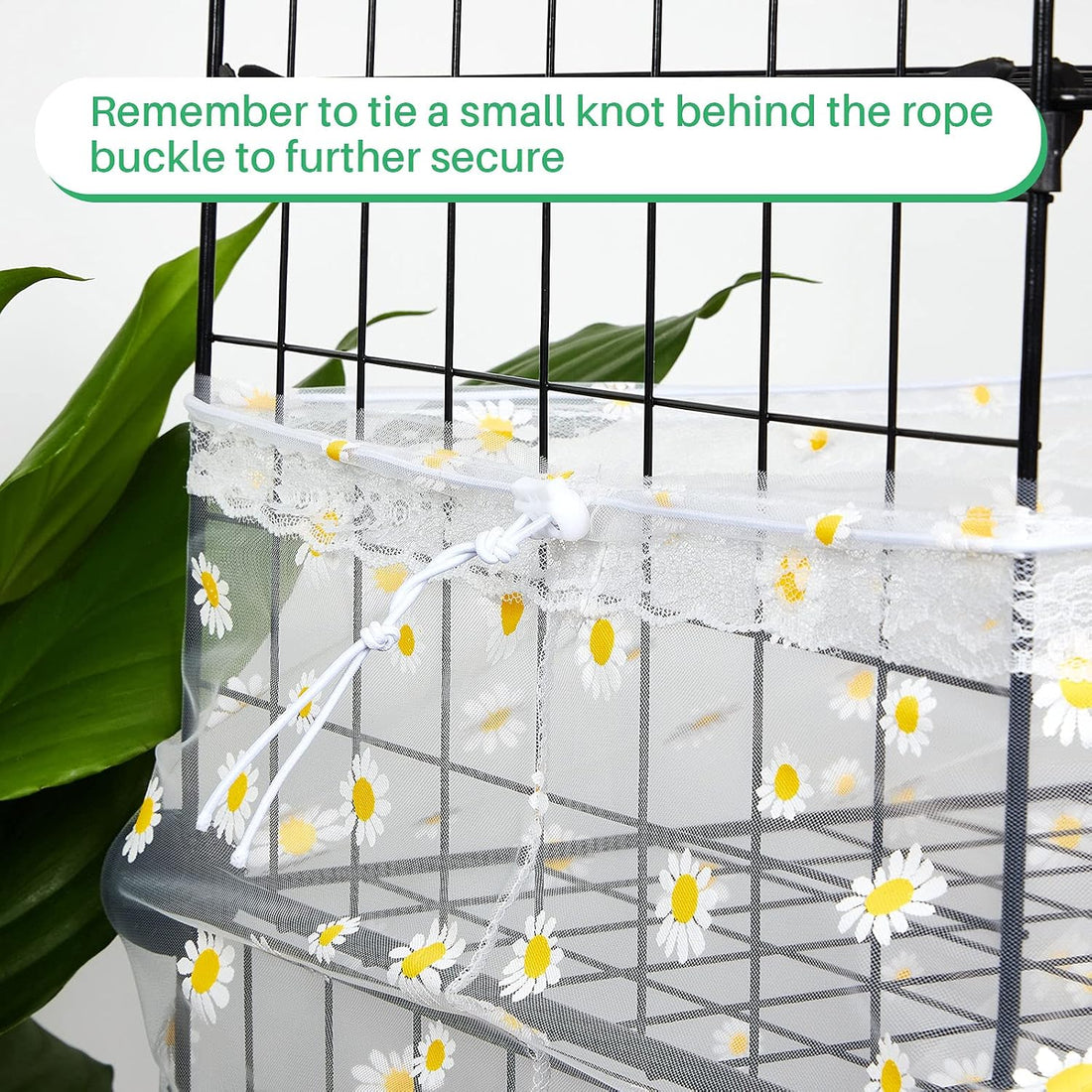 Shappy Large Bird Cage Net Cover for Seed Bird Cage Skirt Seed