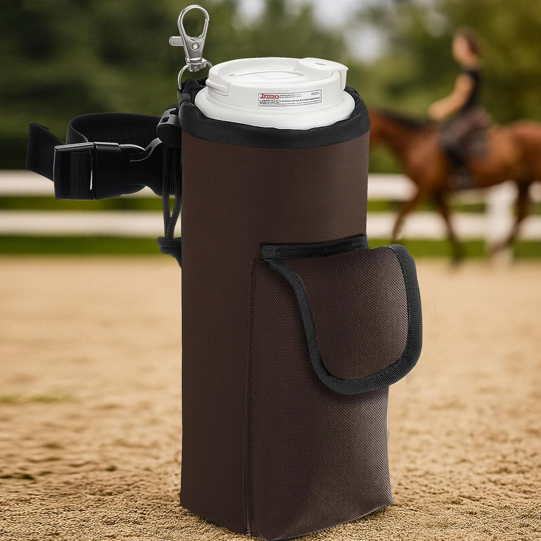 Soulchen Saddle Water Bottle Holder Pocketed Saddlebag Adjustable