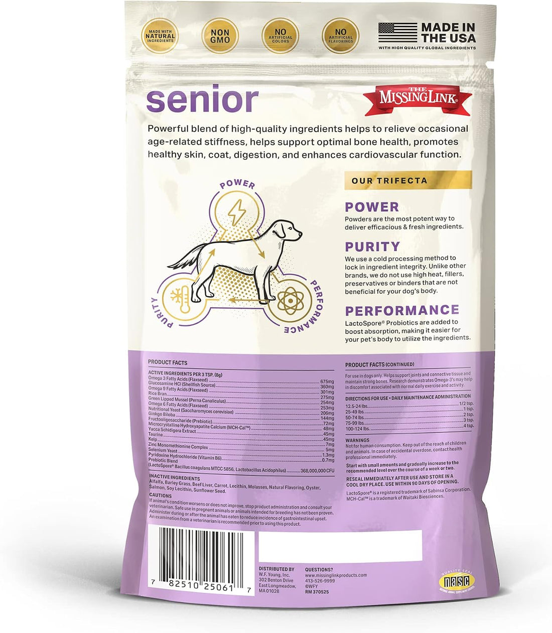 The Missing Link Senior Superfood Supplement Powder, Dogs, 1 lb (2pk)