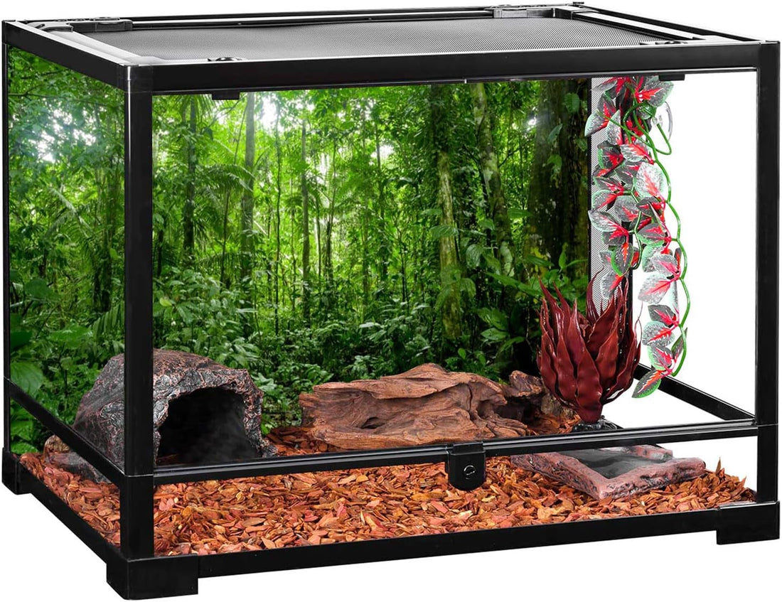 36x18 in Tropical Terrarium Backdrop Green Tree Reptile Habitat