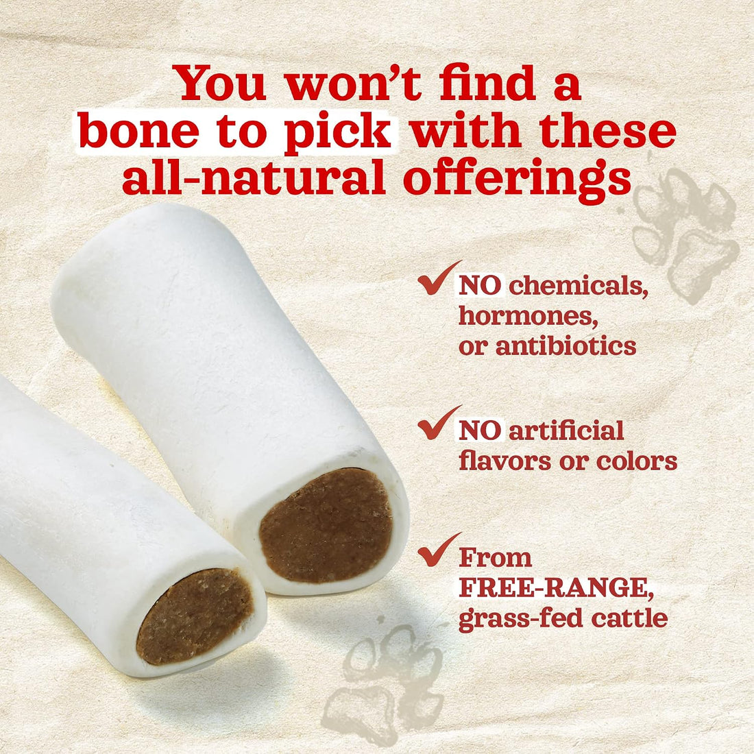 Natural Farm Peanut Butter Flavor Filled Dog Bones