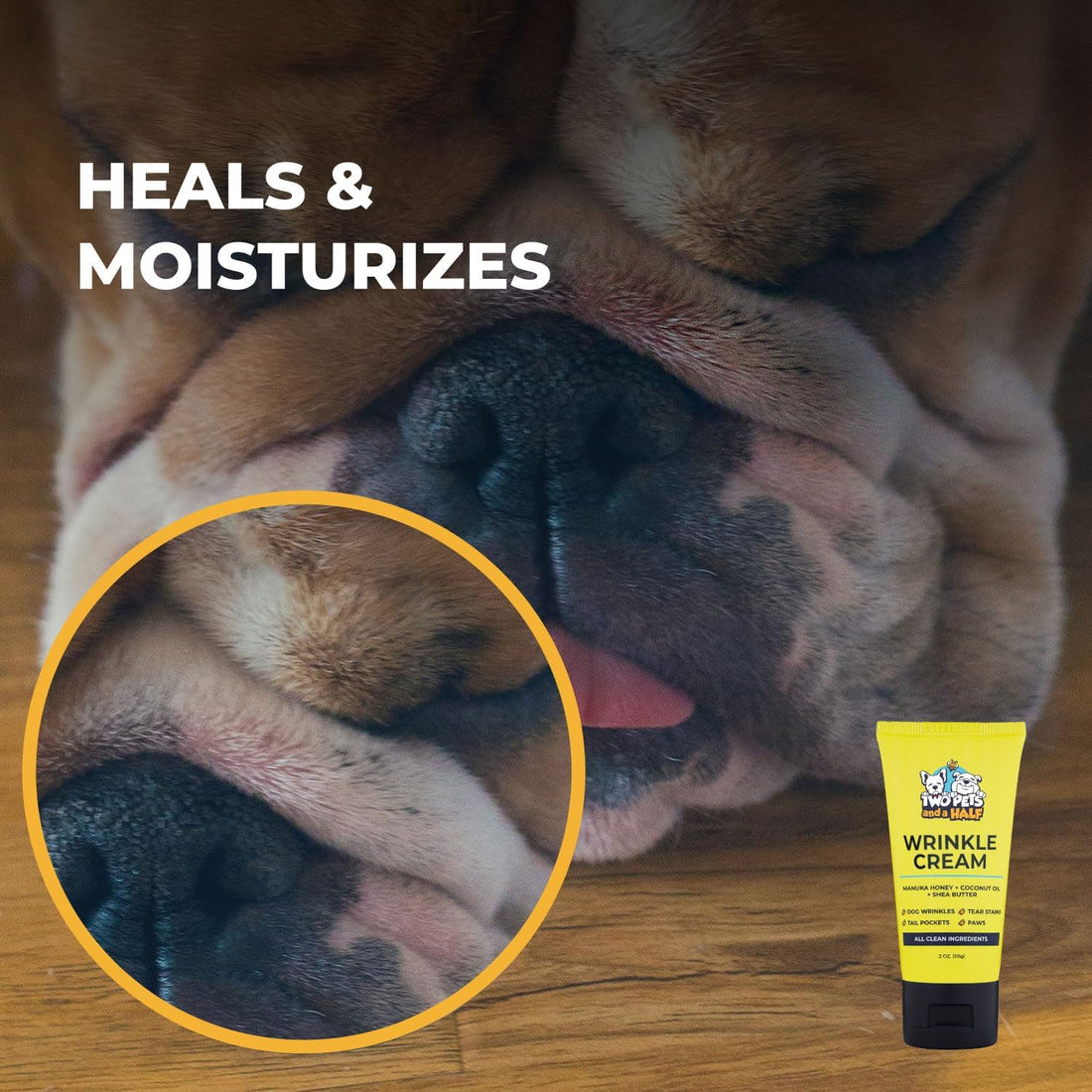 Paste for Bulldogs Wrinkle, Paw Balm & Dog Wound Care