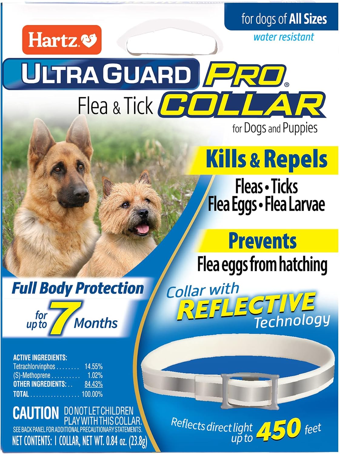 Hartz UltraGuard Pro Reflective Flea & Tick Collar for Dogs