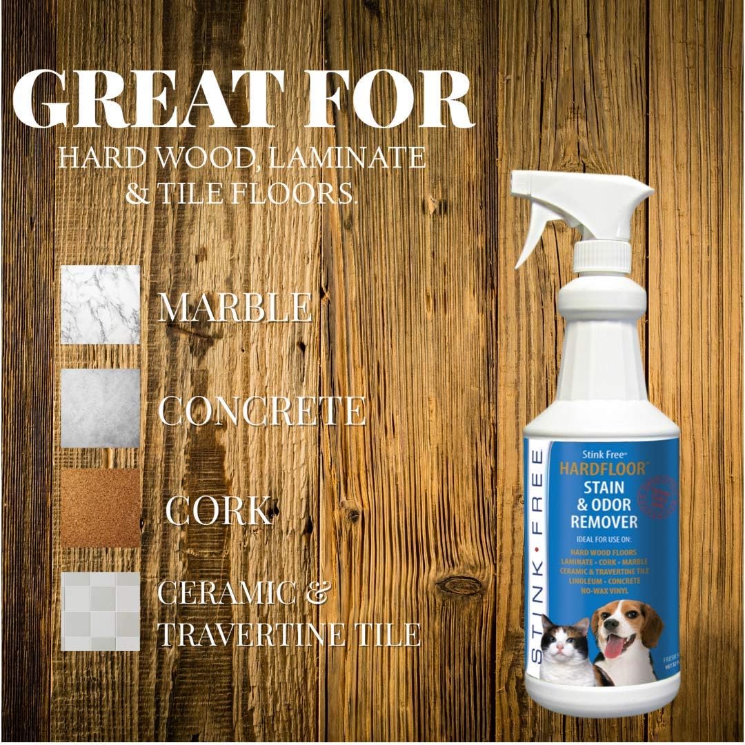 Stink Free Hardfloor Pet Stain & Odor Remover for Hard Wood Floors