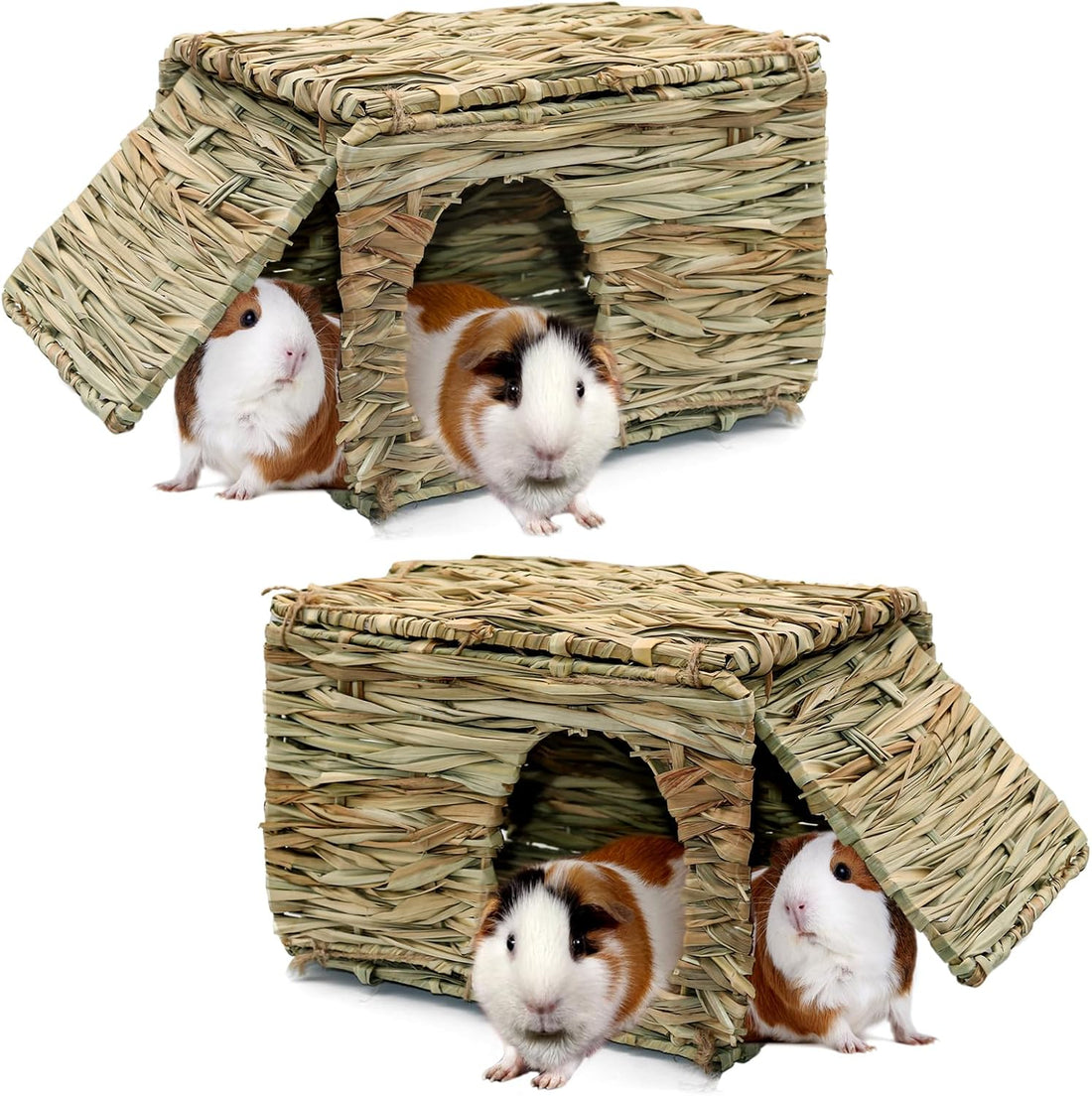 BWOGUE Large Guinea Pig Grass House, Guinea Pig Hideout