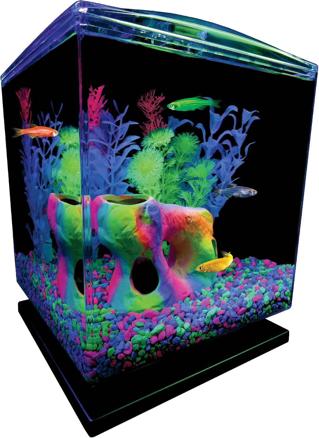 GloFish Aquarium Gravel, Pink, Green & Blue Mix, 5 lbs