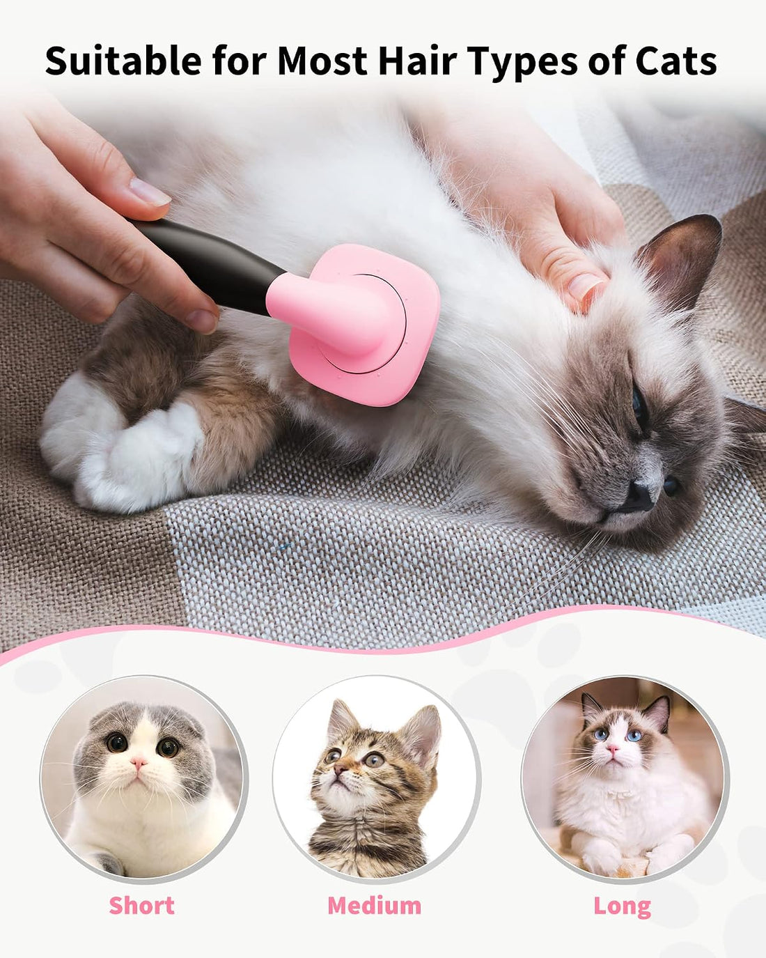 Glendan Dog & Cat Brush- Slicker Pet Brush- Shedding Grooming Tools