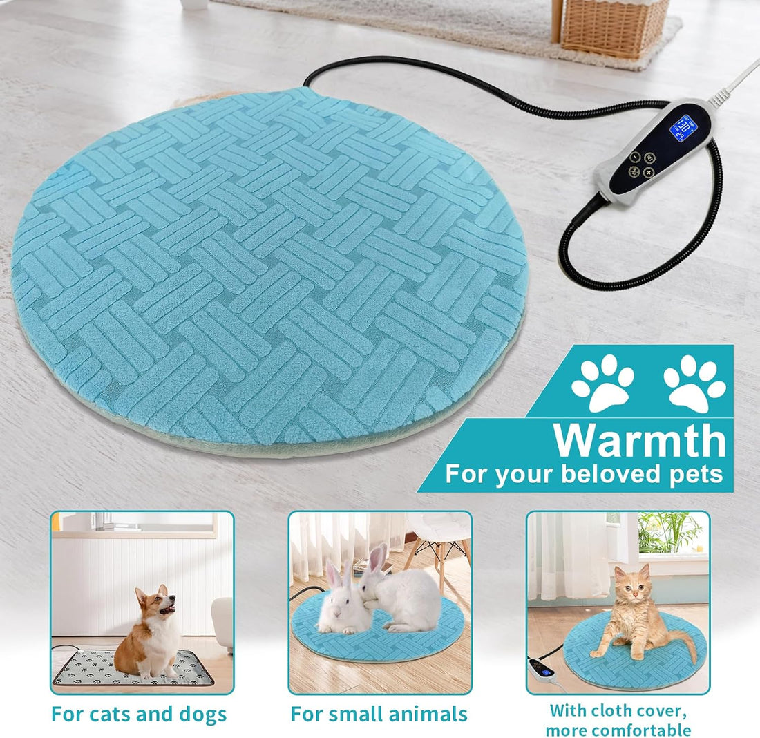 Cat Heating Pad with Smart Temperature and Timer Adjustable