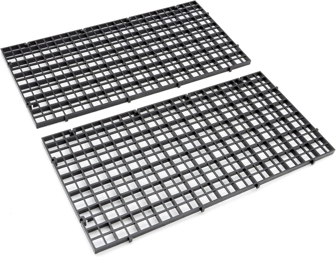 ALEGI Aquarium Plastic Grid Divider Tray Egg Crate, 2 Pcs L