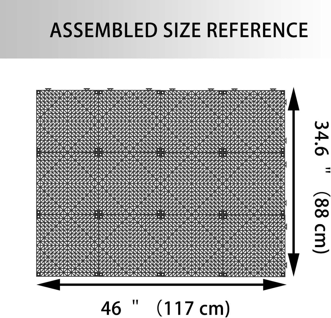 Dog Kennel Pad,Raised Grid Mat for Dog Crate Pan,Cut Freely