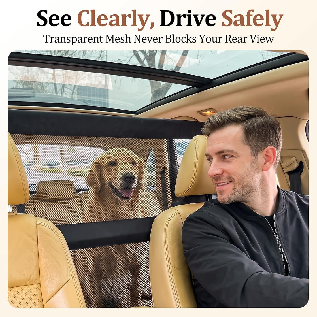 Dog Car Barrier for SUVs Trucks Sedans
