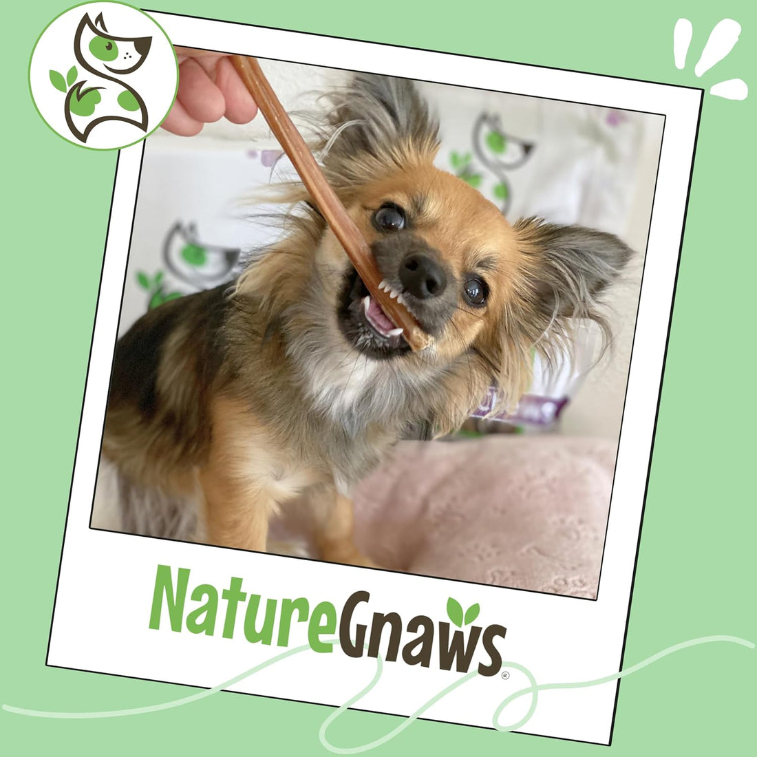 Nature Gnaws Extra Thin Bully Sticks 5-6" Rawhide Free Dog Chew