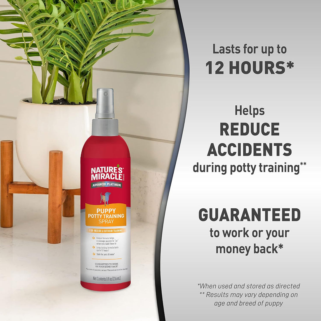 Nature's Miracle Advanced Platinum Puppy Potty Training Spray, 8 oz