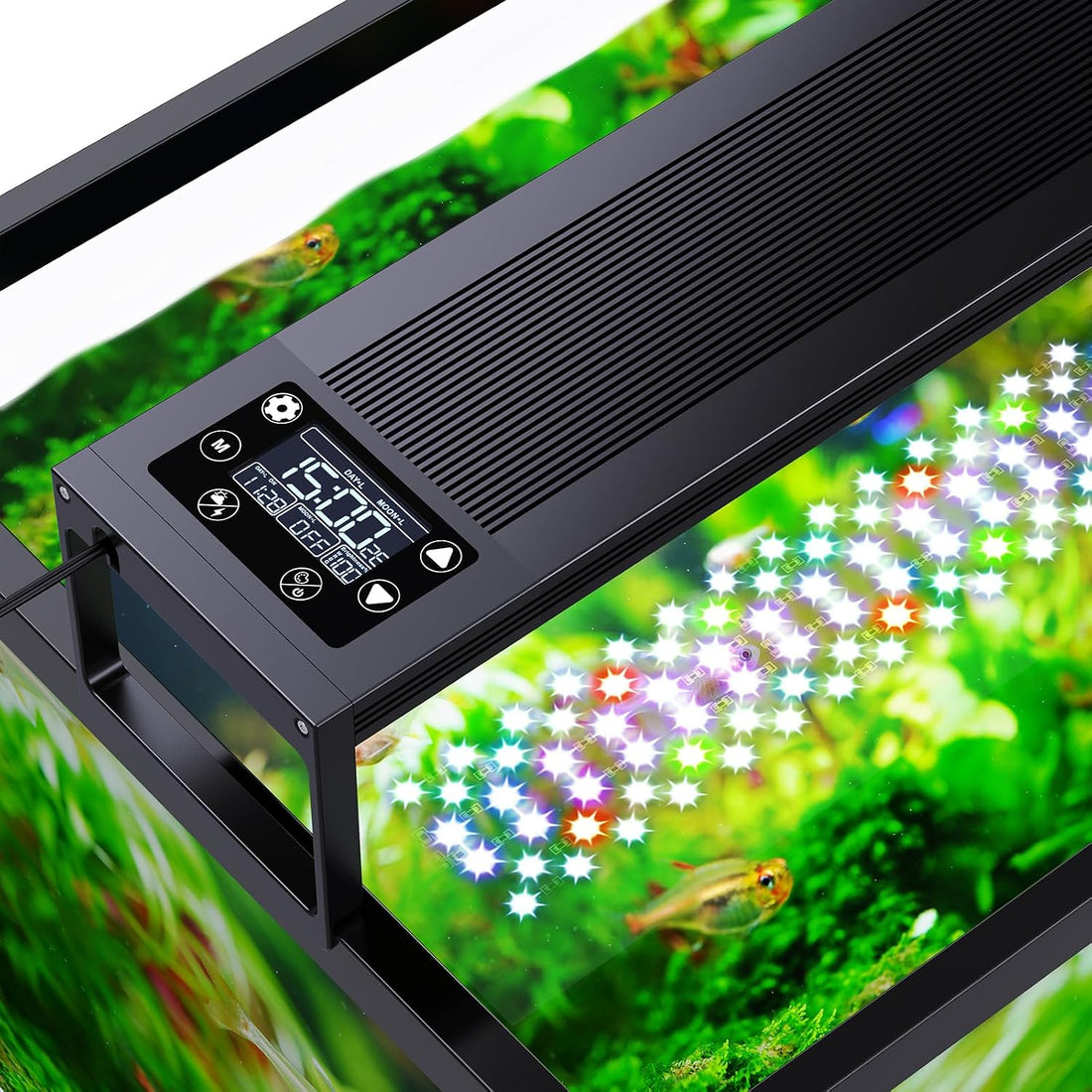 SEAOURA 24/7 LED Aquarium Light for 18-24 Inch Fish Tank Plant