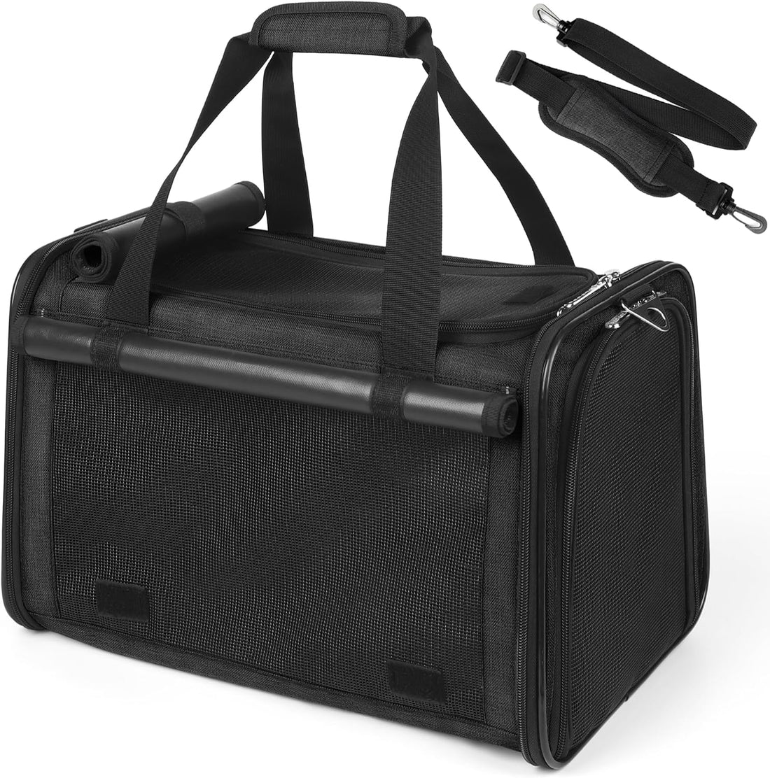 YUDODO 25lbs Cat Carrier Lightproof Soft Sided Pet Carrier for Large