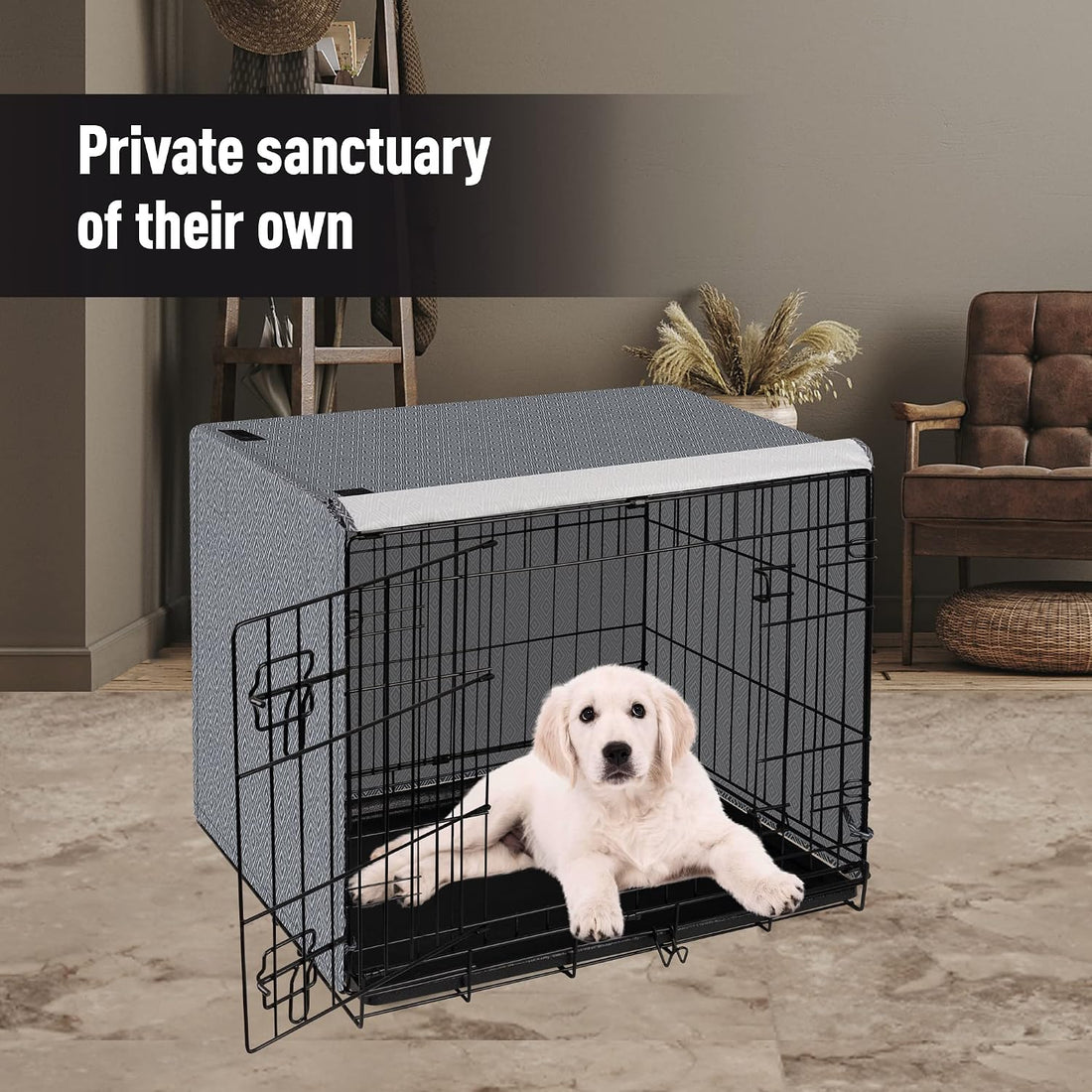 Pet Prime Dog Crate Cover for Wire Cages 30 Inch Indoor Breathable