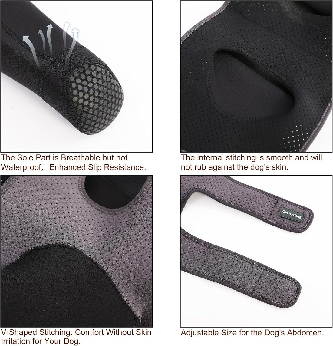 Dog Socks to Prevent Licking Paws ，Breathable Leg Sleeve to Stop