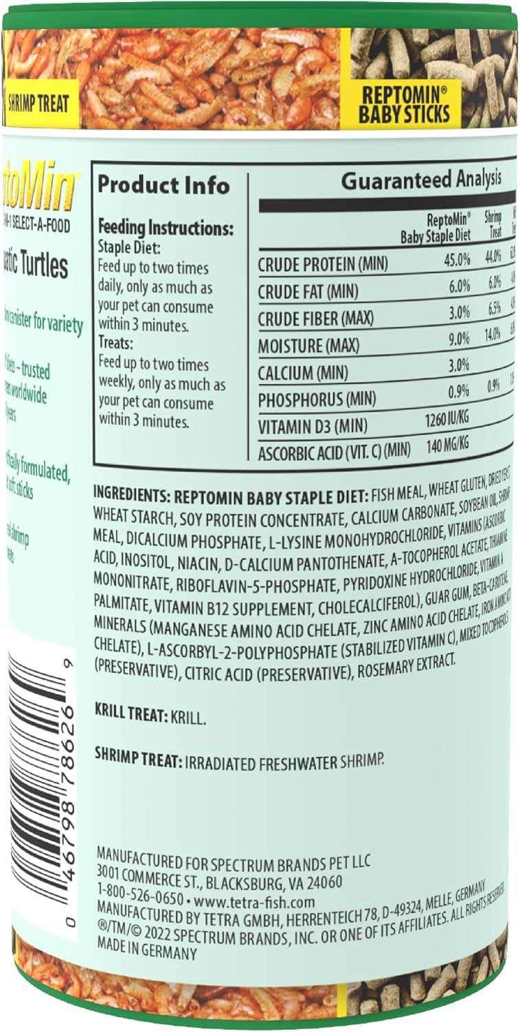 Tetra ReptoMin 3-in-1 Select-A-Food, 1.94 oz