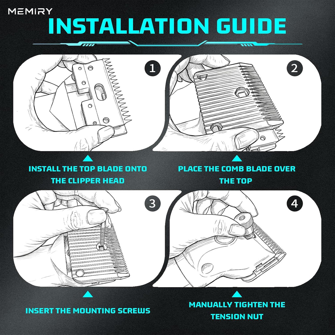 1-Pack A2F/AC Fine Blade Compatible with Lister Clippers